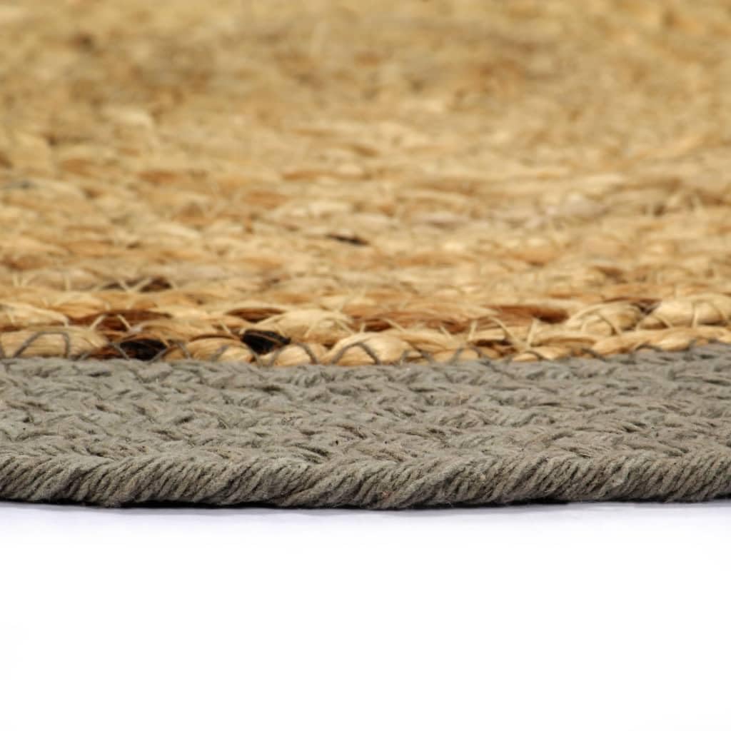 Juego de 4 manteles individuales de yute natural y algodón, 38 cm, lavables, antideslizantes, resistentes al calor, con protección antimanchas, para mesa de comedor, cocina, comedor, restaurante