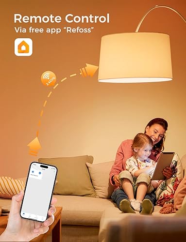Miniatura 2 de Refoss Las bombillas inteligentes funcionan con Apple HomeKit, bombillas inteligentes que cambian de color compatibles con Siri, Alexa y Google