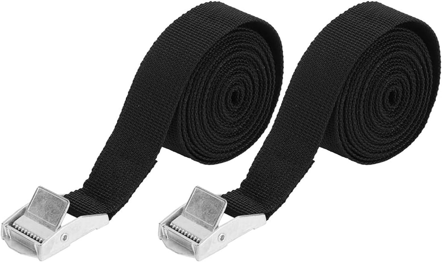 BESHT 2 Pcs Lashing Straps, 1" x 6.5 ft Tie-Down Straps with Metal Buckle for Motorcycles,Trucks,Cargo,Bicycles