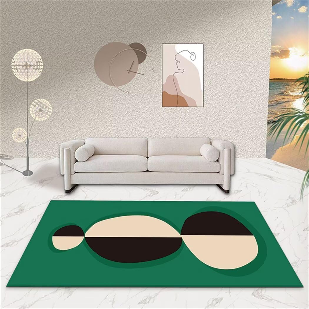 Tapis moquette salon grande taille 200x300cm vert moderne pour chambre de garçons