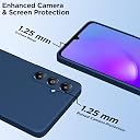 Pikkme Samsung Galaxy A05s Back Cover Soft Matte Liquid Silicone TPU | Camera Protection | Shockproof Slim Back Case for Samsung Galaxy A05s (Blue) gallery image
