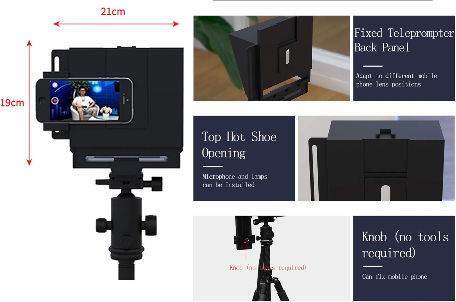Exclusive Discount 🔥 Teleprompter for Phone and DSLR Camera DV Camcorder Portable Prompter with Remote Control 🛒 Flash Sale Teleprompter for Phone and DSLR Camera DV Camcorder Portable Prompter with Remote Control