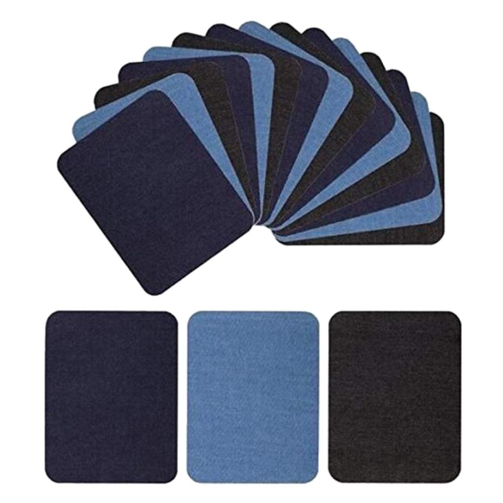 10 Set 18 Stück Jeans-Flicken zum Aufbügeln DIY Ellenbogen/Knie Reparatur Flicken für Jeans Jacke