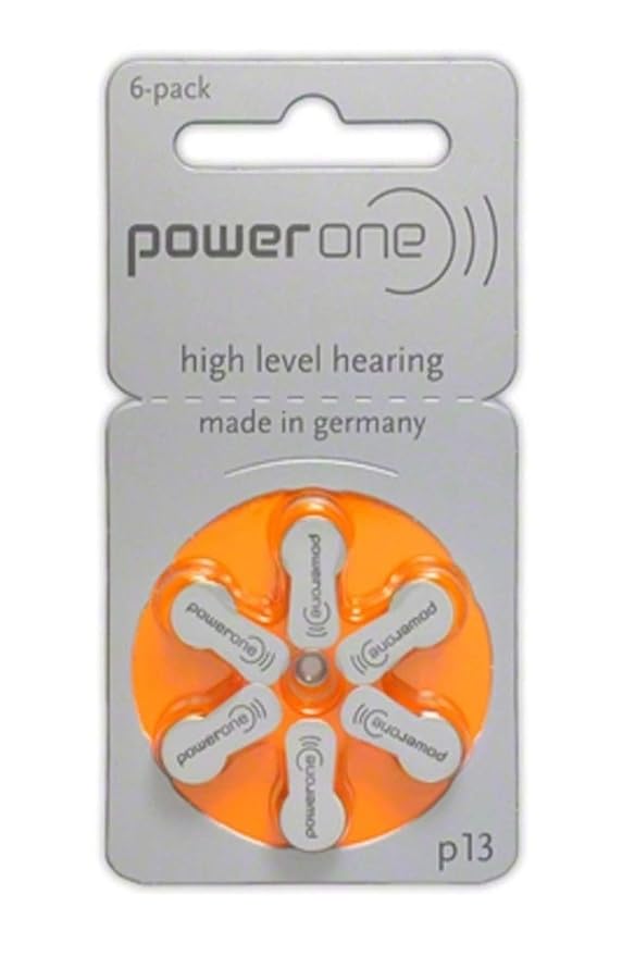 Power One P13 Hearing Aid Battery, 12 Pieces (6 x 2) Amazon.in