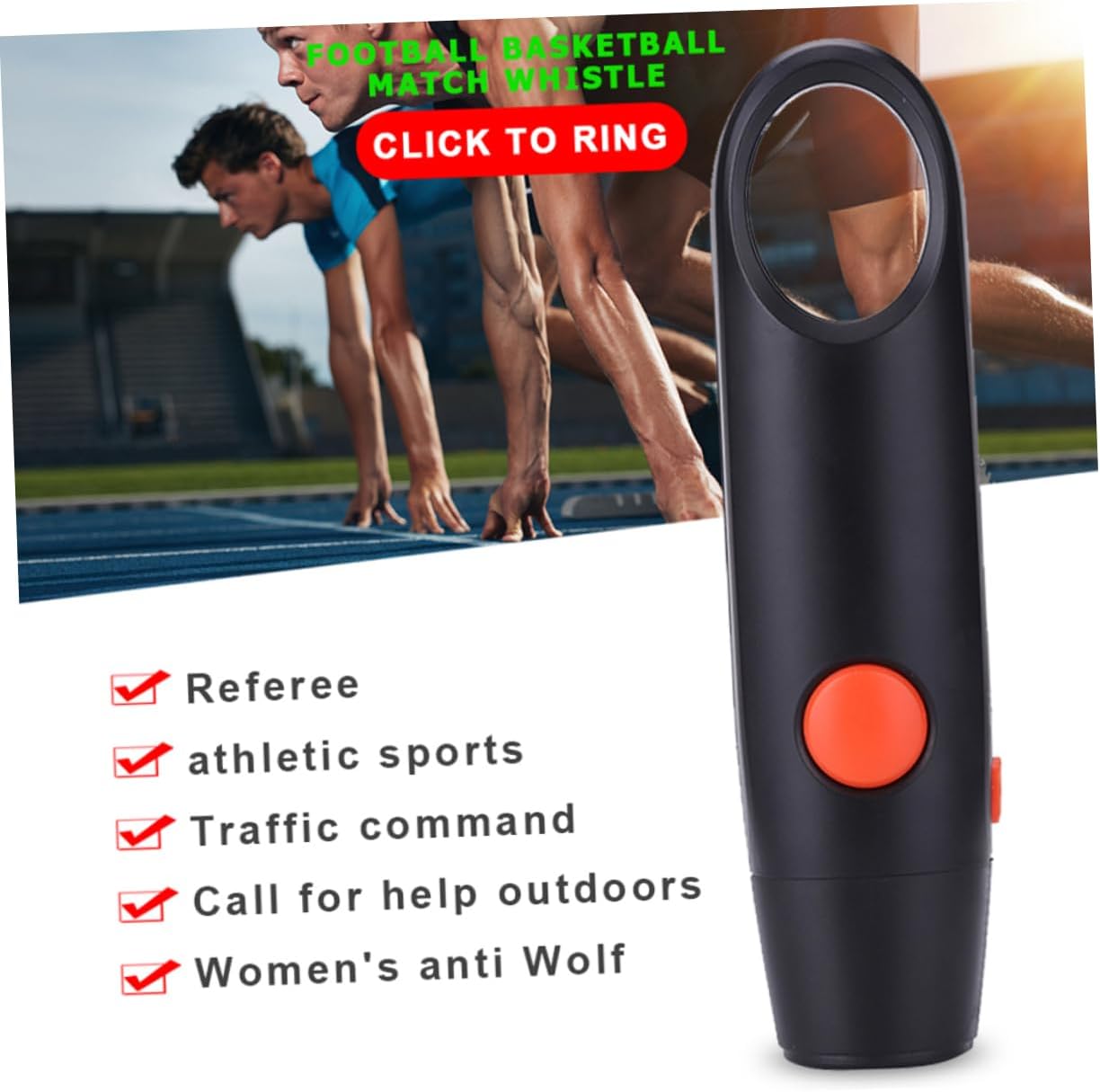 POPETPOP Whistle Lanyard Games Car Accessories for Gadgets Battery Portable Car Accessory Bark Officials Keychain