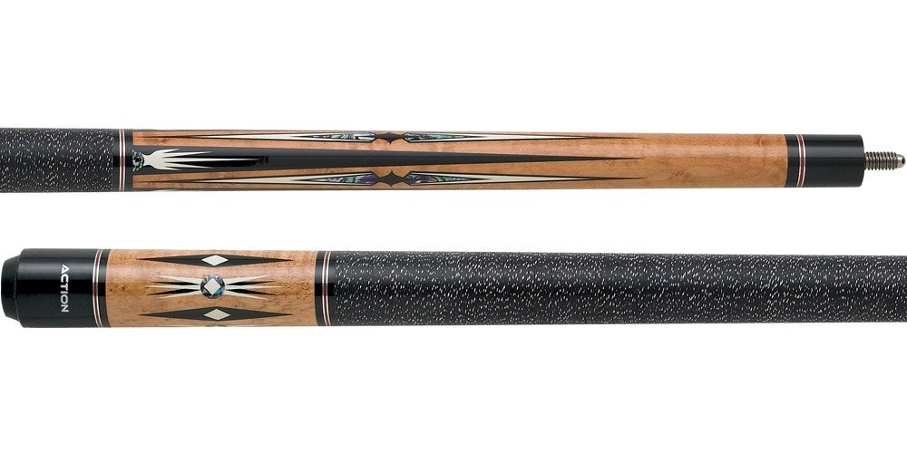 ACTION Exotic ACT54 Honey, Black, White Points/Diamonds Pool/Billiards Cue Stick