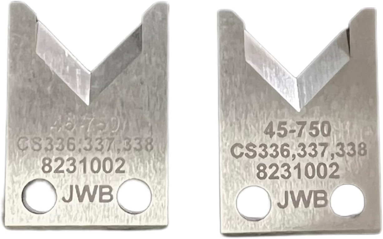 Ideal 45-750 and Artos CS 336, 337, 338 "V" Style Universal Stripping Replacement Blades,1 Pair (2 Pieces)
