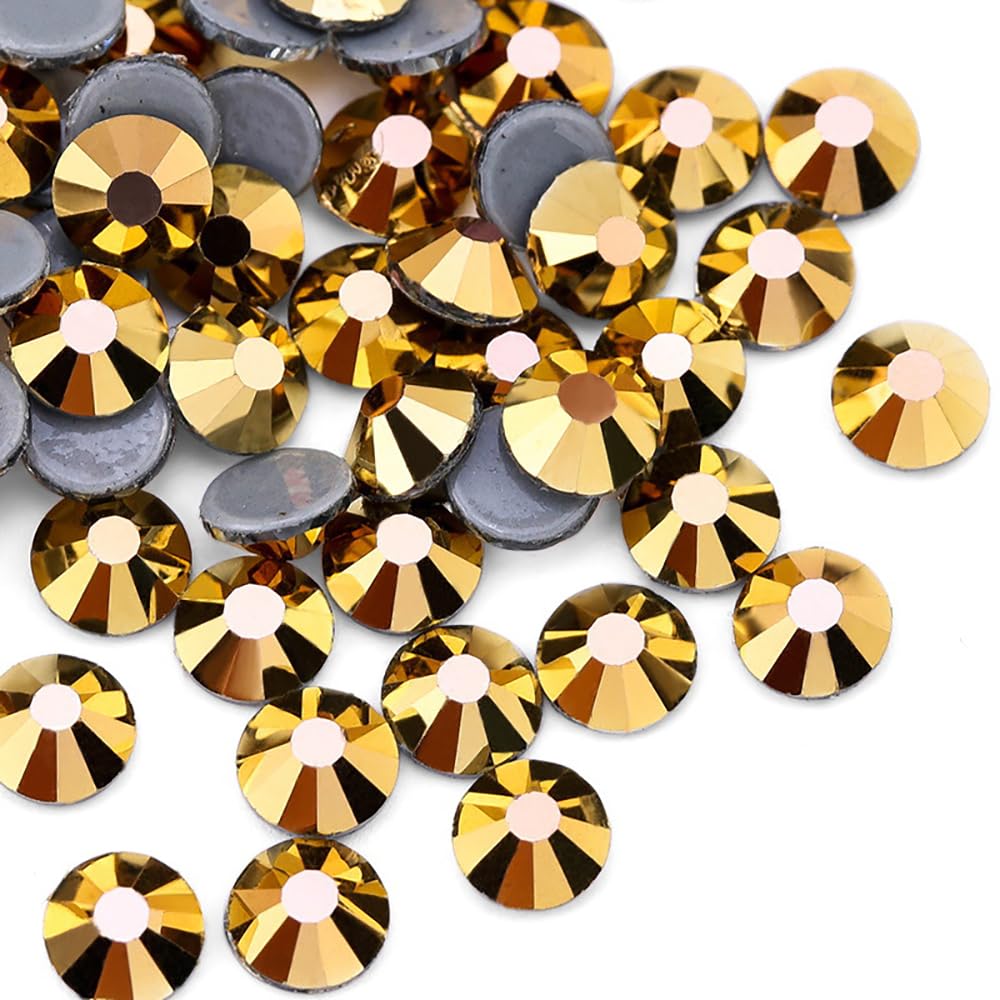 Jollin Hot Fix SS20 glazen strass-kralen met platte achterkant en hete bevestiging, blauw-groen