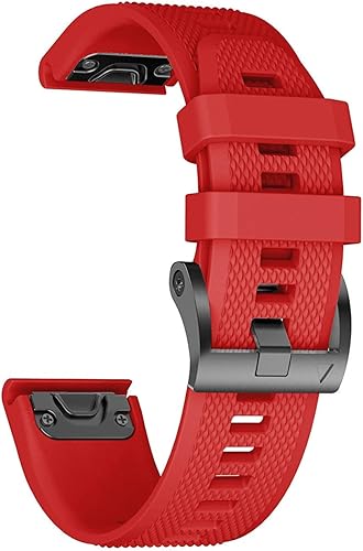 Miniatura 4 de ANCOOL Correa de reloj para Fenix 5Fenix 6Garmin Fenix 7 Band 0.866 in bandas de silicona suave compatibles con Garmin S62 Watch BandFenix 5 PLUS