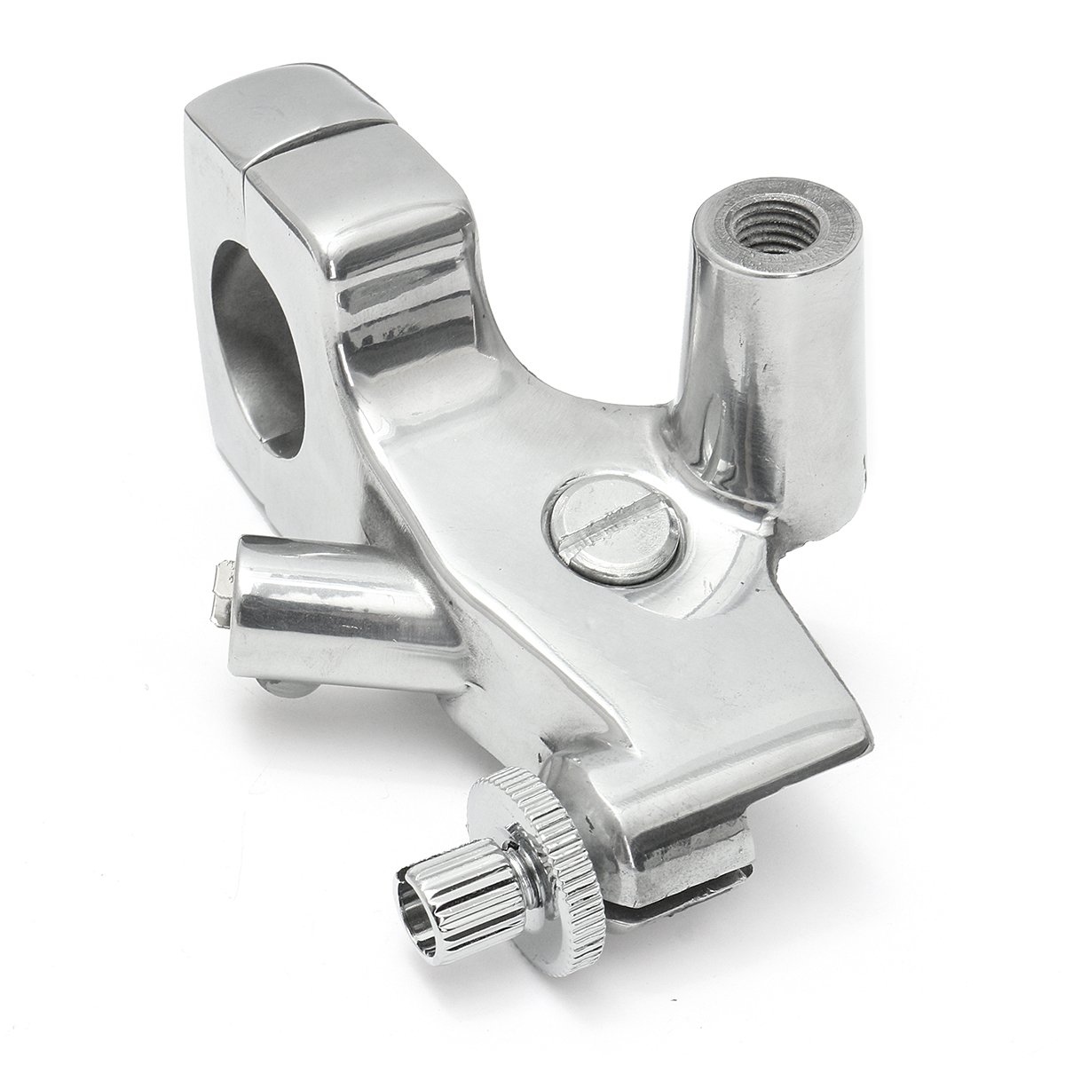 Viviance Supporto Compatibile con Leva Leva Frizione Moto da 25 mm 1 Pollice Compatibile con Harley Honda Shadow 600 VT750 - Argento