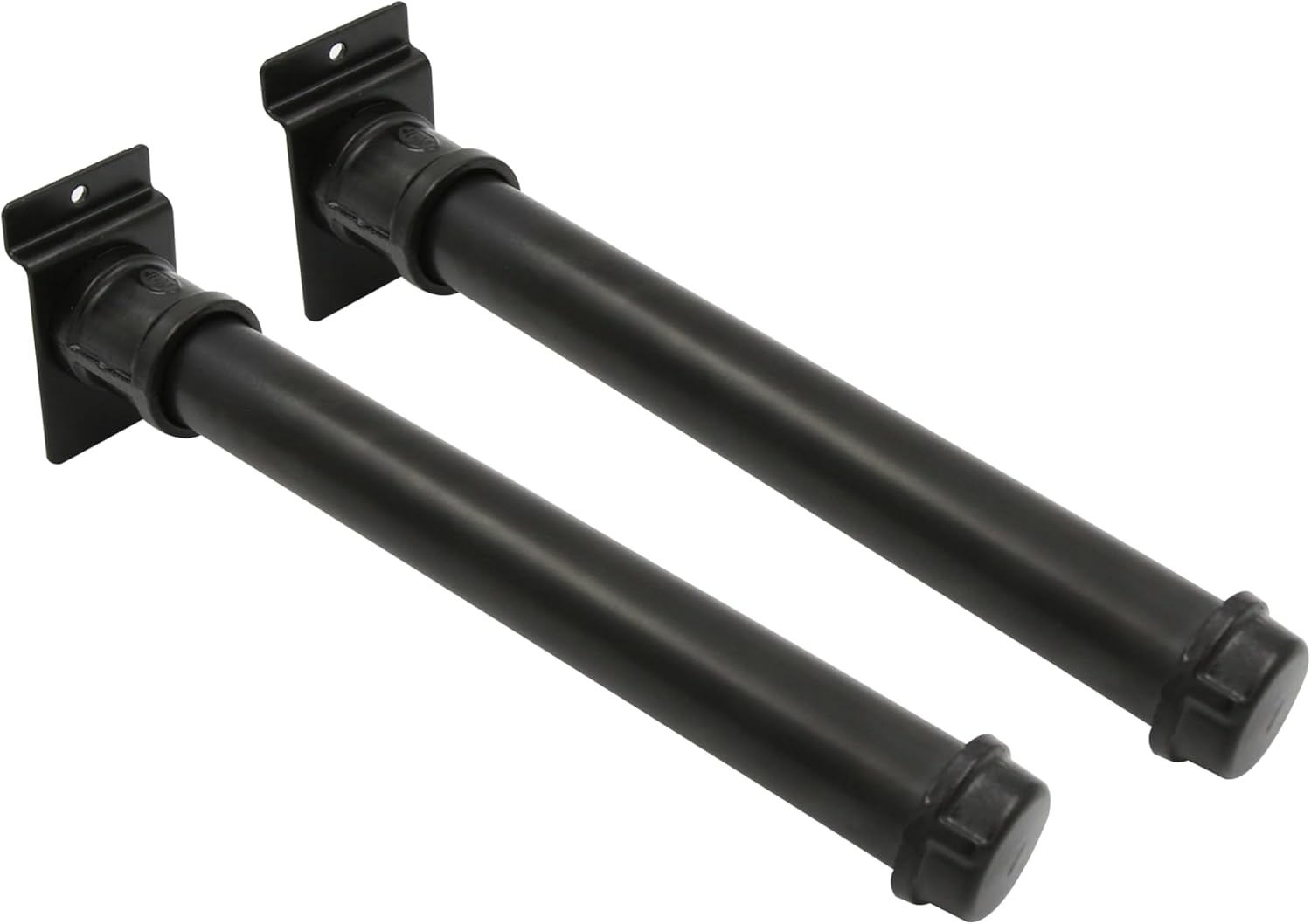 Boutique Pipe 10 inch Straight Faceout Slatwall Set - Set of 2