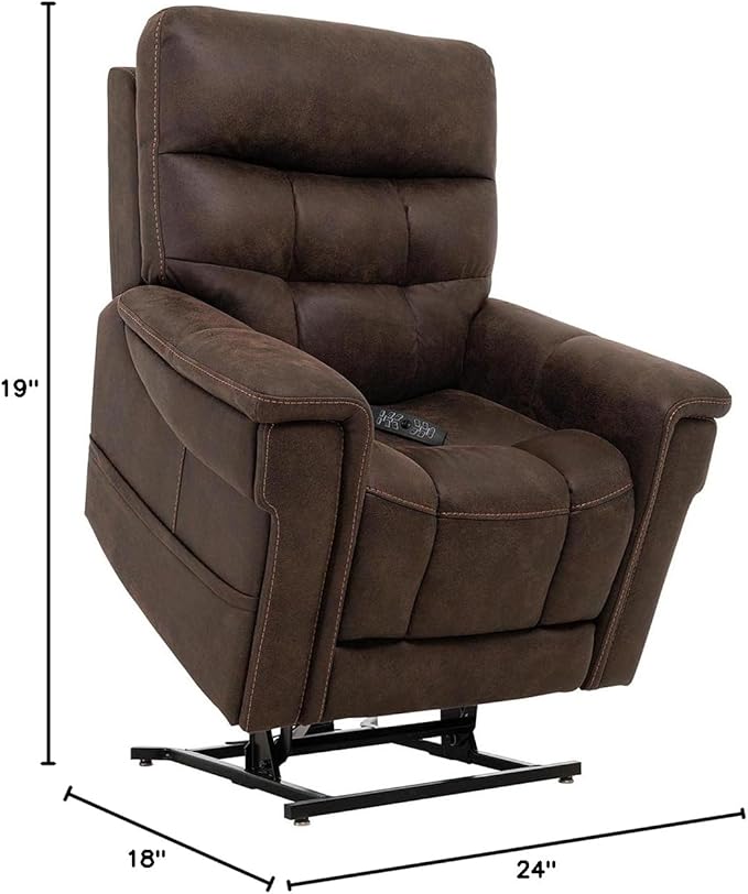 Sillón Reclinable Eléctrico Radiance Cañón Nogal miniatura 3