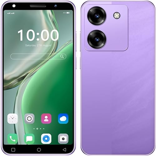 El teléfono inteligente 4G desbloqueado tiene pantalla HD de 5.0 pulgadas, batería grande de 3500 mAh, 2 GB de RAM y 16 GB de ROM Android 10.0 Dual
