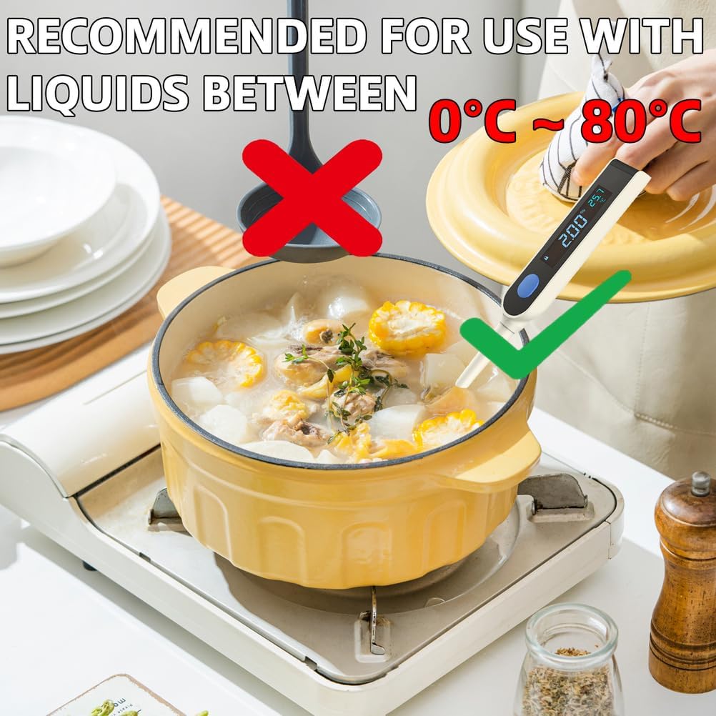 Pool Salt Tester, Salinity Meter with Dual Value Display, High-Precision Food Salt Meter, Handheld Hydrometer (Sg) with Salinity and Temperature 3-in-1,A