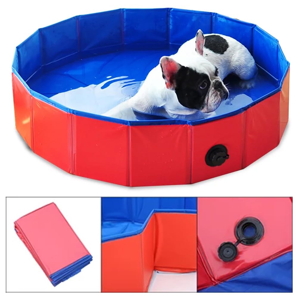 Piscine Chien Petit,50x8cm Piscine pour Animaux,PVC Piscine pour Chien,Bassin de Baignade pour Chats,pour Animaux,Enfants,1 pièce