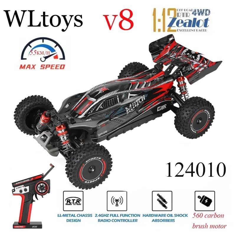 Amazon | WLtoys xks 124010 55KM/H RC Car Professional Racing