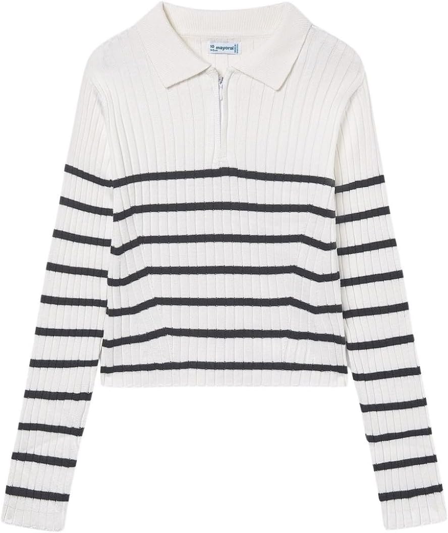 Mayoral Jersey for Girls Natur-blac