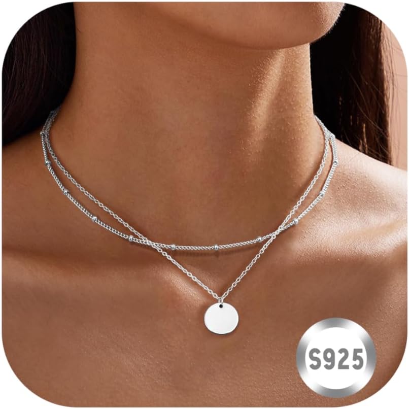 Collier Femme Argent Sterling 925 - Chaîne Délicate 1.9mm - Longueur 40/45/50/55cm - Cadeau Brillant Hypoallergénique