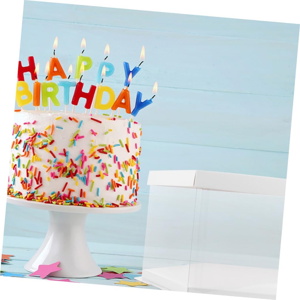 Hexagonal Cake Packaging Box 10-inch Single Layer White Lace Lid Food Storage Carrier for Birthday Party Cake Case