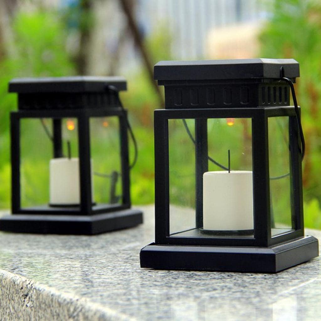KHIZAR Solar Light Outdoor Garden Waterproof Hanging Candle Flickering Flame Effect Portable Decorative Lamp for Home, Tree, Patio, Tent, Table and Pathways (Pack of 1) 3