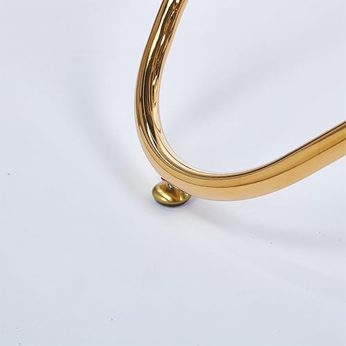 Miniatura 155 de Mesa de comedor de cristal de 51 pulgadas para 4, mesa de comedor rectangular contemporánea con parte superior de vidrio templado y patas de acero