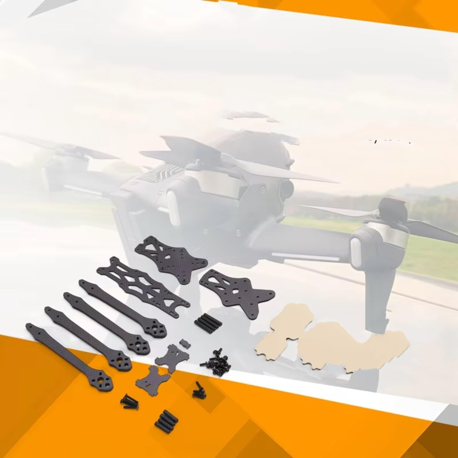 Compatible con Apex HD RC Drone Kit De Marco 7 Pulgadas Patrón Fibra Carbono Cuadricóptero Largo Alcance Brazo 5, Mm 315 Piezas Bricolaje RC Mejoras Maquetas