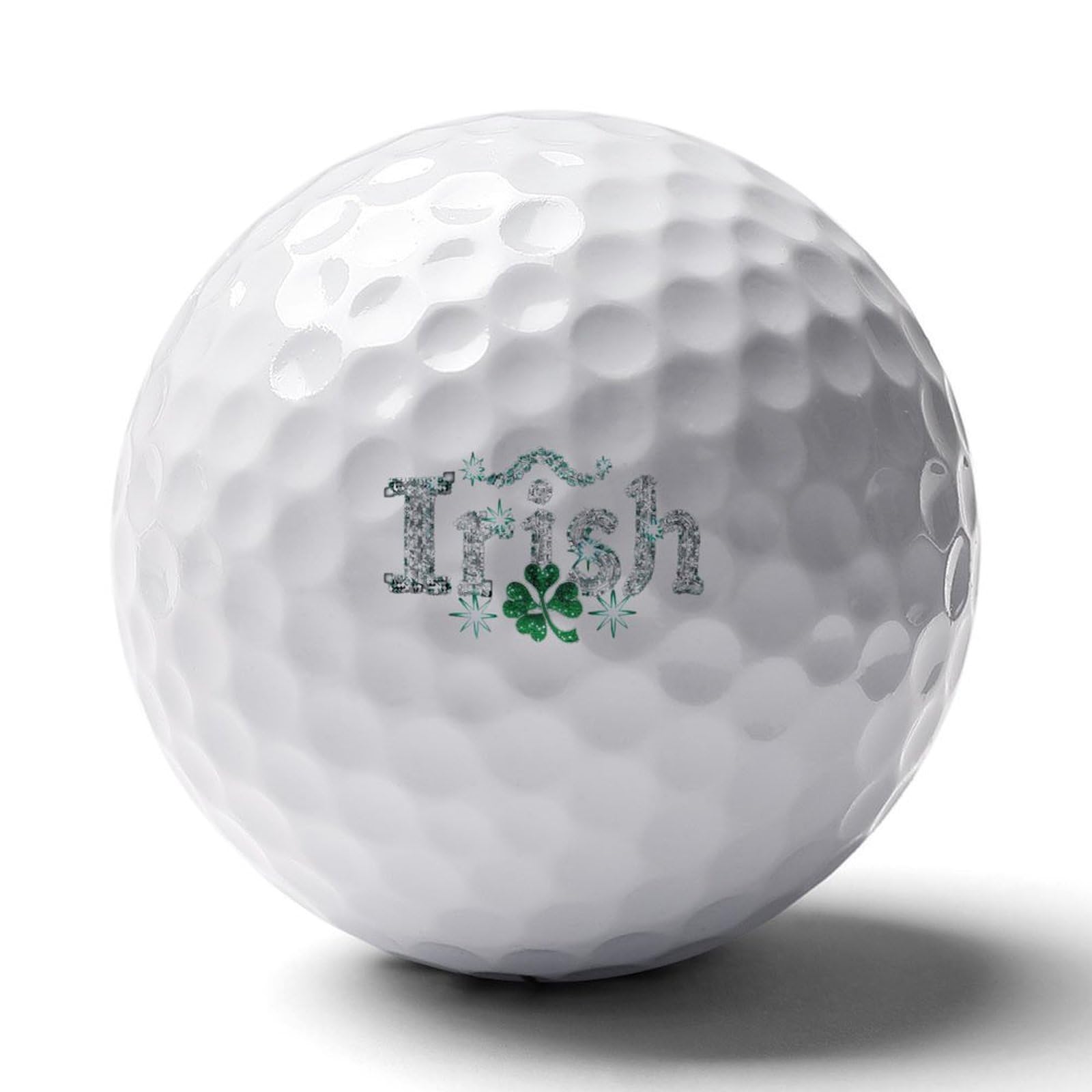Diamon Irish Clover Novelty Golf Balls Soft Elasticity Feel Printed Golfs Training Ball Outdoor Sporting Goods