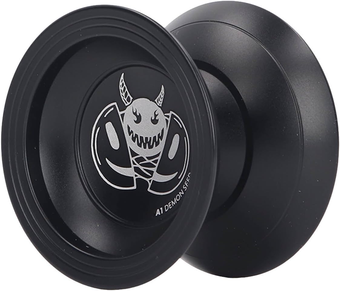 Sorandy Yoyo Toy,Responsive Yoyo,2 Rotate Modes String Trick Metal for Adults with Bearing Yo Accessories Decompression Unresponsive Ball Kids Beginner (Dark Black) (Sorandy4ubei1dnzy-14)