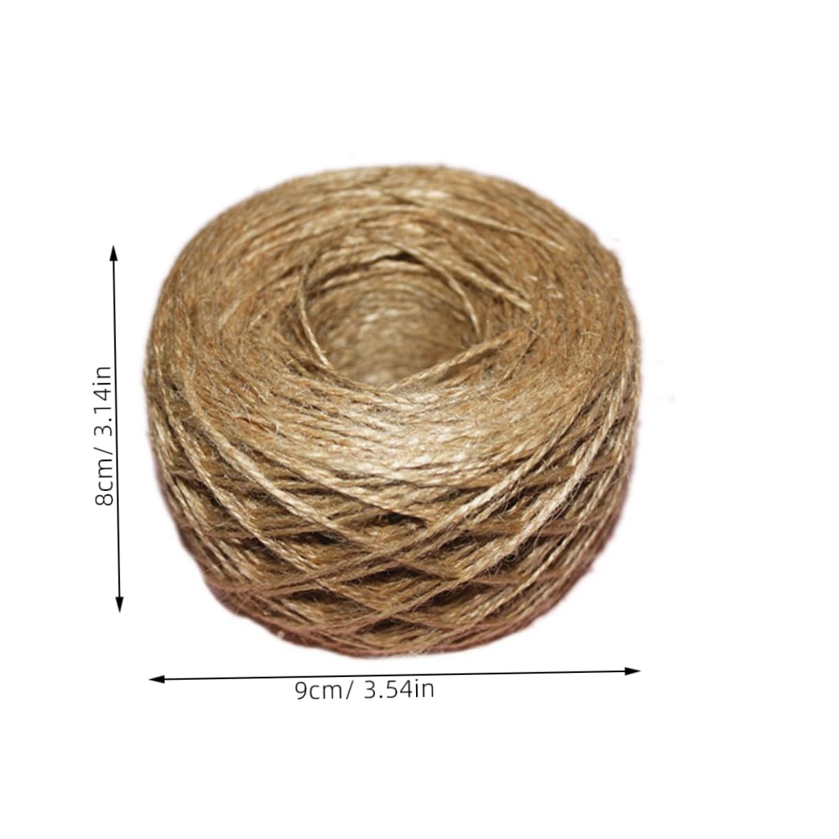 Uonlytech Natural Jute Twine Sisal String for DIY Crafts Gardening Industrial Packing and Photo Displays Durable Brown Twine for Bundling and Home Decor