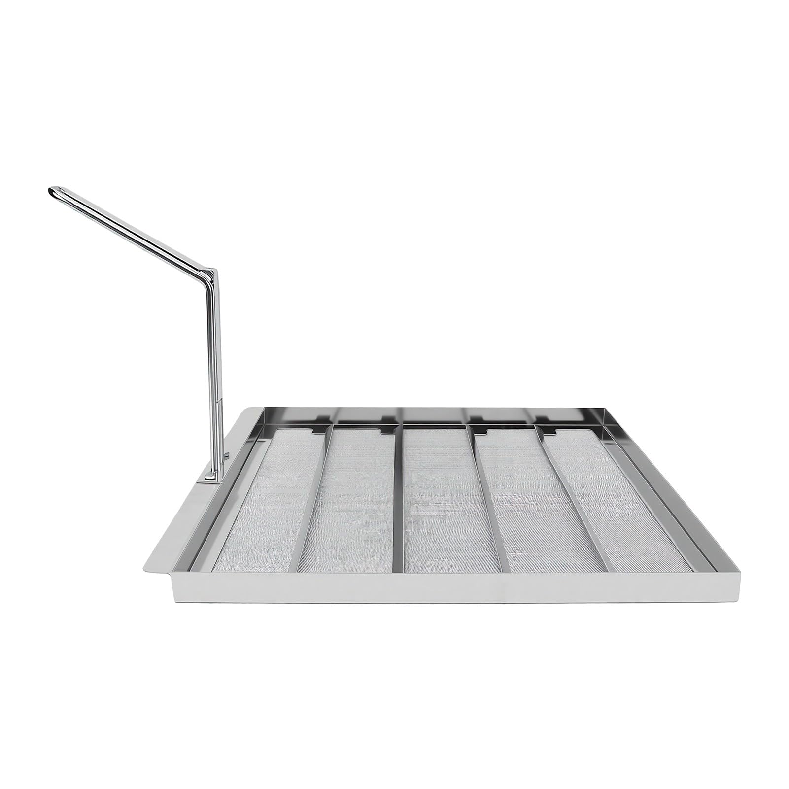 banapoy Filtro per Friggitrice Commerciale, Filtro per Olio per Friggitrice in Acciaio Inossidabile 304 con Rete da 500 Micron, Schermo per Olio con Termometro per Ristoranti, Cucine