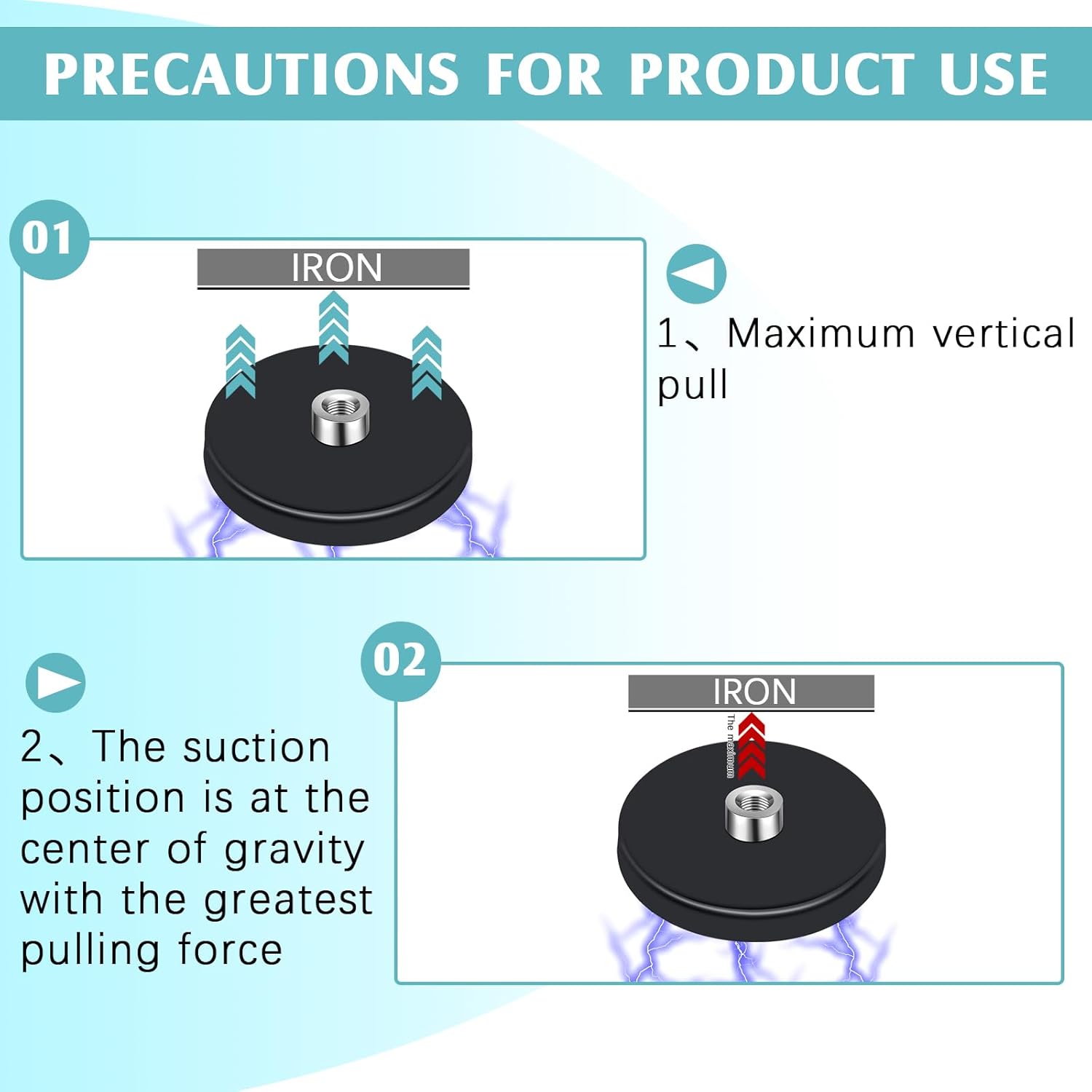 Flutesan 24 Pcs Rubber Coated Magnets 30 Lbs Anti Scratch Mounting Magnets Neodymium Magnetic Base with M4 Threaded Nuts Bolts 1.69 Inches for Light Bar Mirror Camera Outdoor Tools