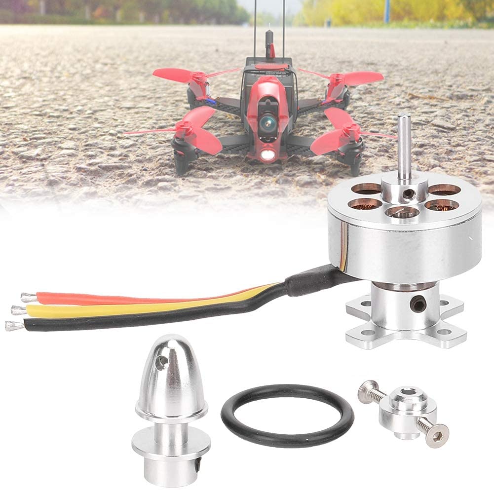 2211 RC Brushless Motor, Drone Brushless High Speed Motor with Blade Protector 23mm/0.9in Aircraft Brushless Motor for Wing Aircraft Airplane (2300kv)