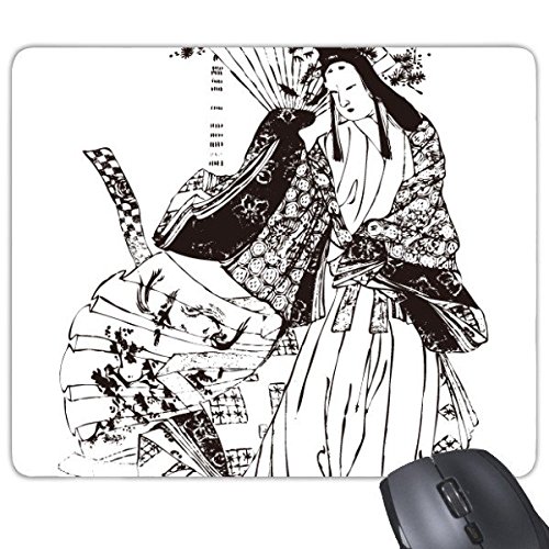 Tapis de souris noir sakura pour embellir votre bureau de télétravail au quotidien