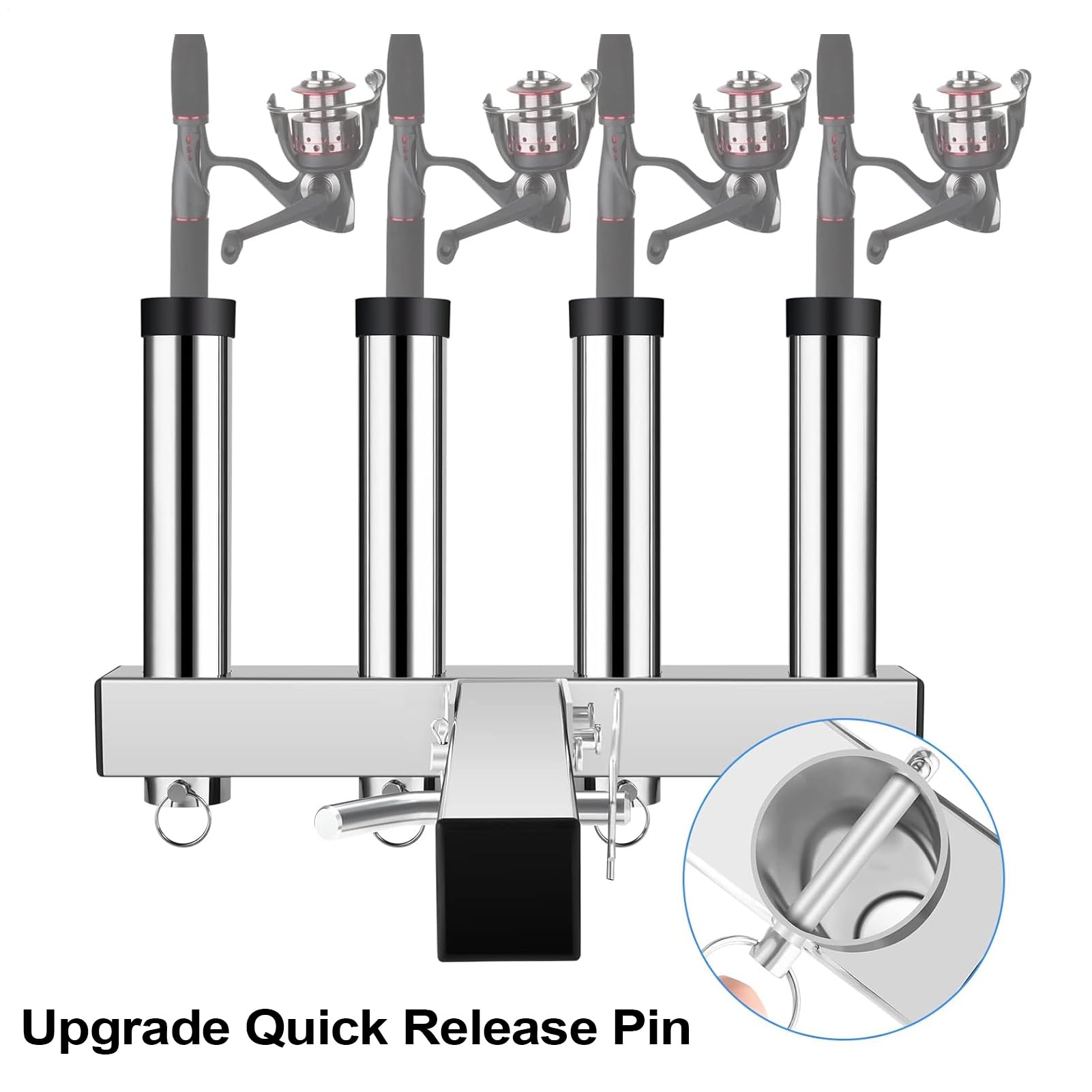 Uchwyt Na Wędki Do Samochodu Organizer Na Sprzęt Wędkarski Do Pojazdów | Organizer Ze Stali Nierdzewnej Akcesoria Samochodowe Do Organizacji W SUV Sedanie Furgonetce