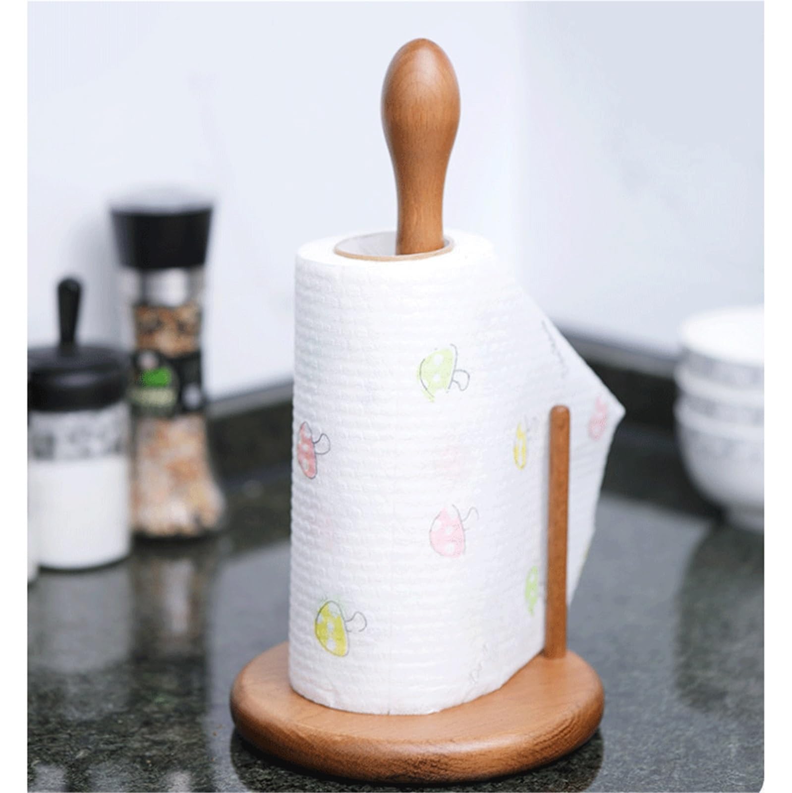 Soporte De Papel Portarrollos de Papel higiénico Cocina Independiente Madera