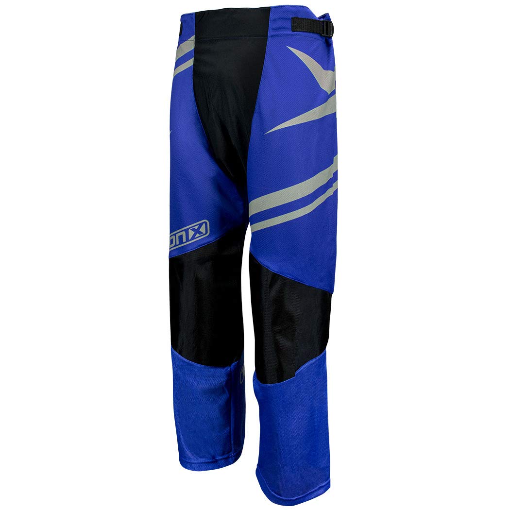 TronX Venom Inline Hockey Pants (Blue/Silver - JR S/M)