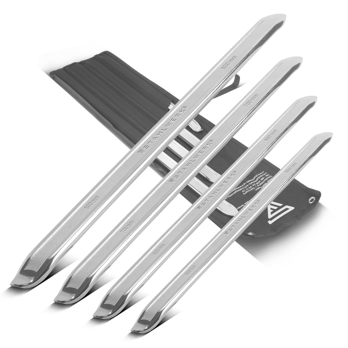 STAHLWERK Reifenmontagehebel-Set, 4-teilig (500/600/700/800 mm)