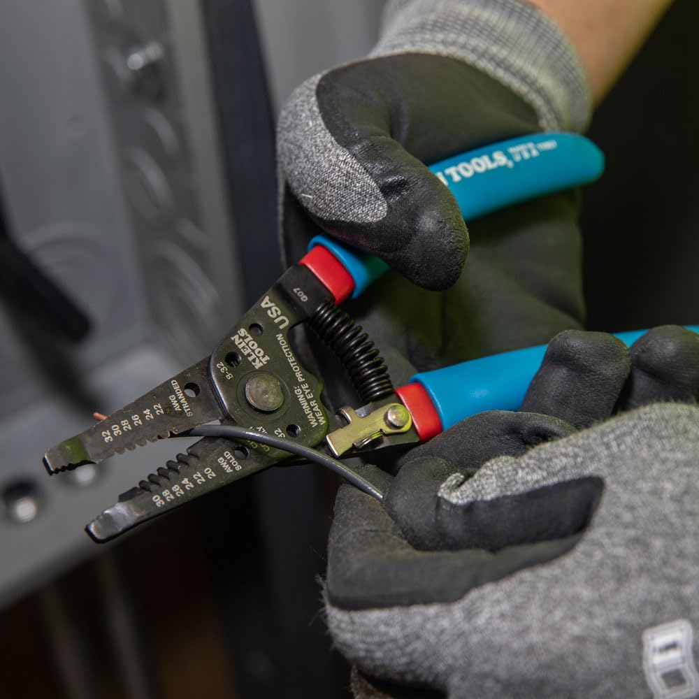 Ściągacz izolacji i obcinacz do drutu litego 20-30 AWG i 22-32 AWG KLEIN TOOLS 11057, niebieski