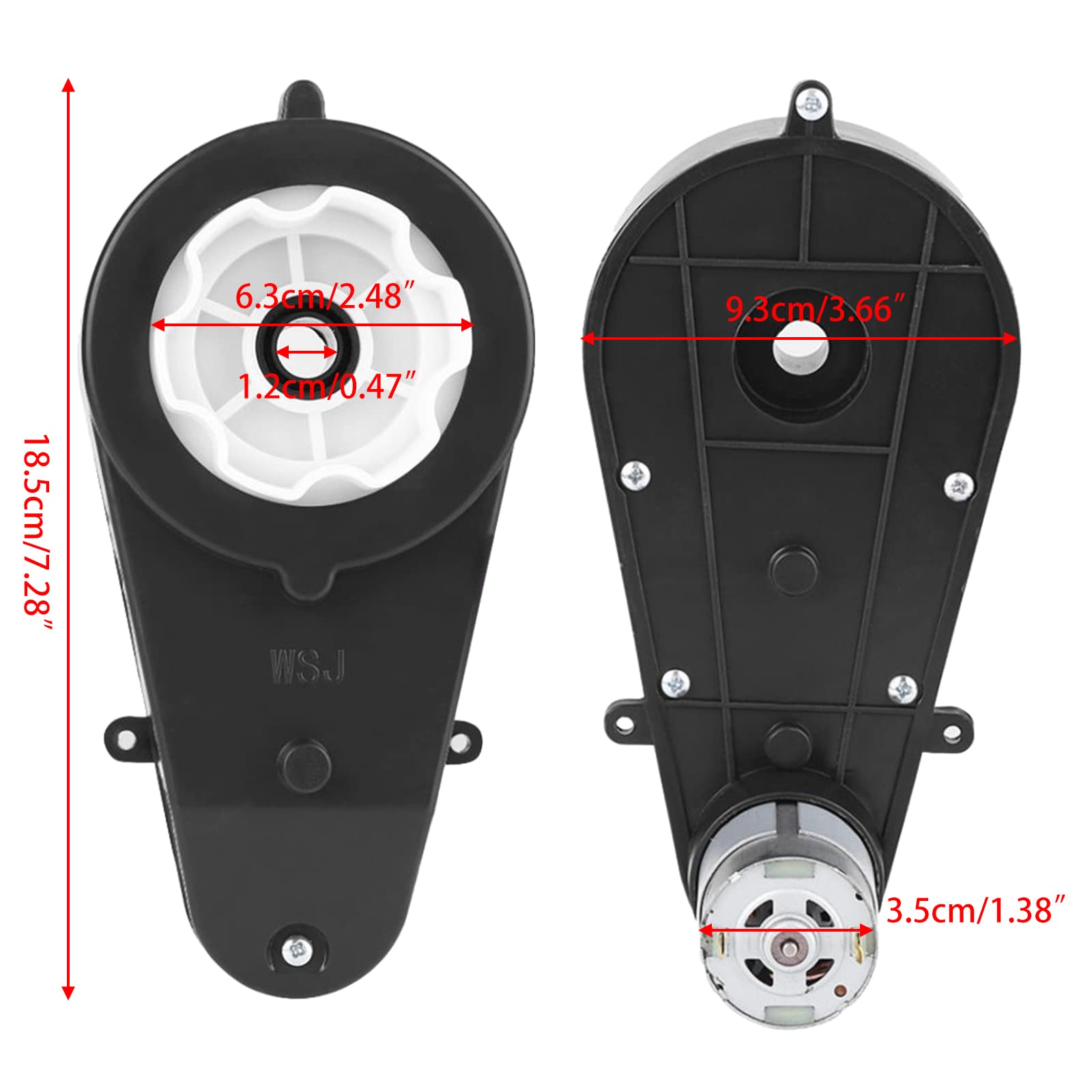 Motor de accionamiento de vehículos infantiles, motor de transmisión, 12V 40000RPM RS550, piezas de repuesto de juguetes de autos para niños, motor eléctrico de transmisión para carritos infantiles