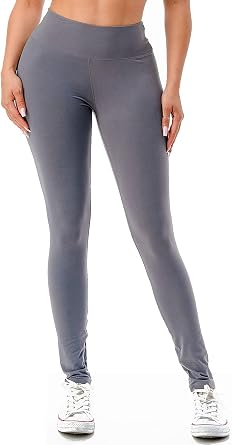 Jvini Womens High Waisted Leggings Tummy Control Pants for Women Ultra Soft Yoga Workout Legging Regular - Plus Size