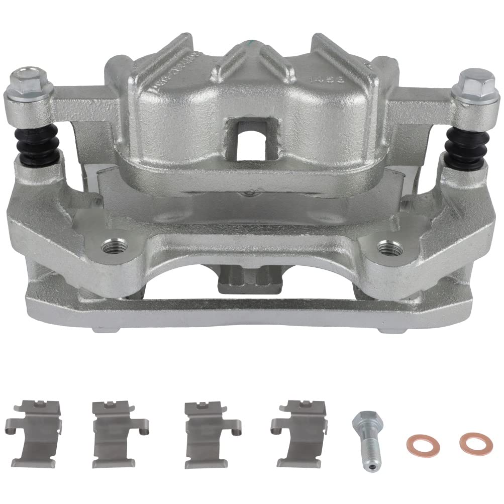 SCITOO 18B5469 Front Right Disc Brake Caliper w/Bracket Fit for Ford for Explorer 2013-2016,for Ford for Police Interceptor Utility 2013-2016,for Lincoln MKT 2013-2018, Double Pistons