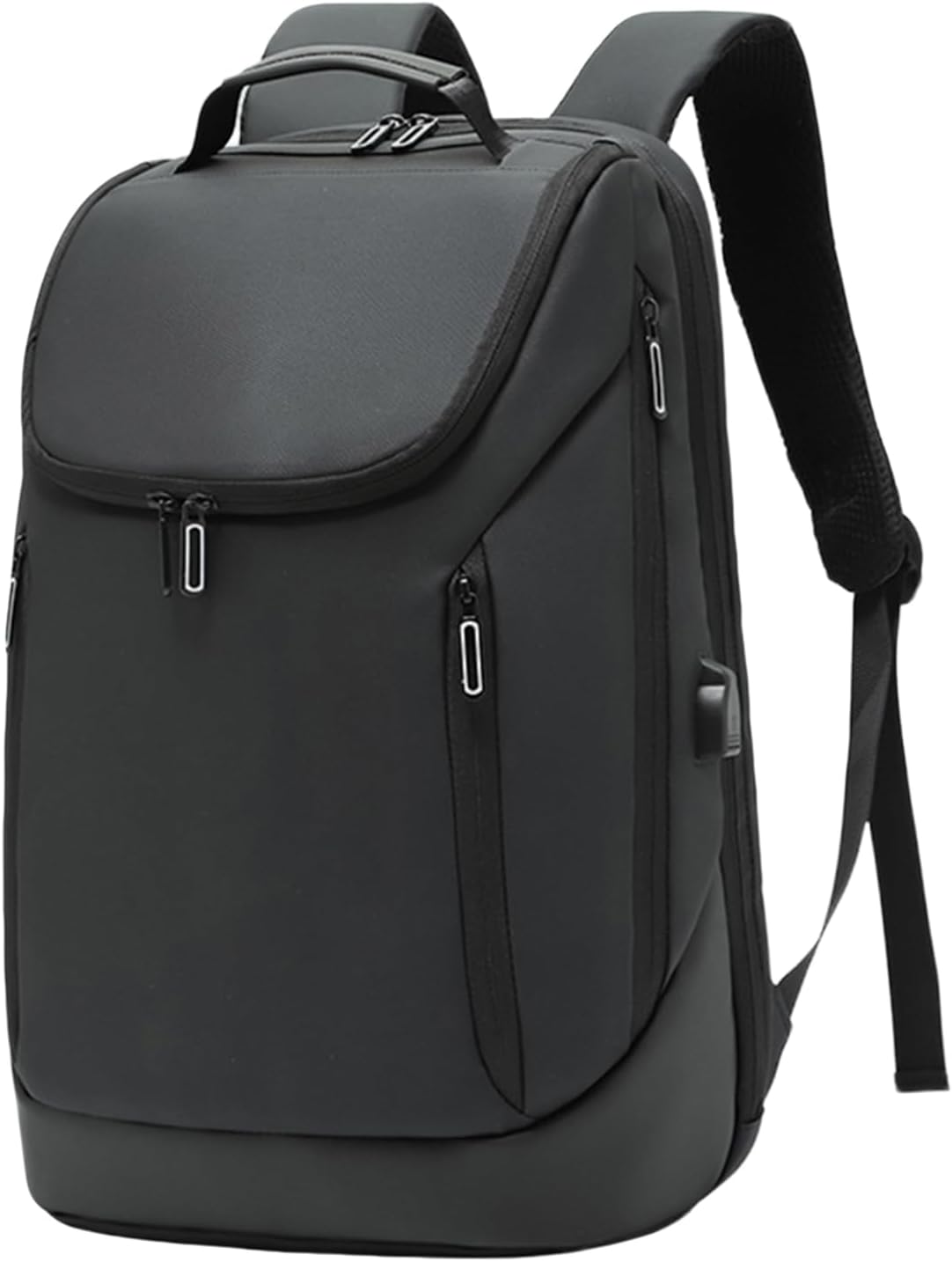 Business Backpack Fits 15.6 Inch Laptop, Commuter Backpack with Charging Port for Work Office College, Black