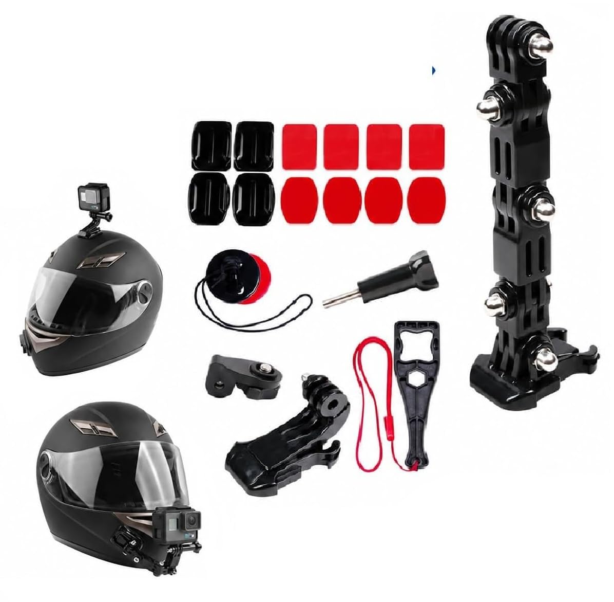 Amazon | オートバイ ヘルメット マウントキット GoPro Hero 9/8/7