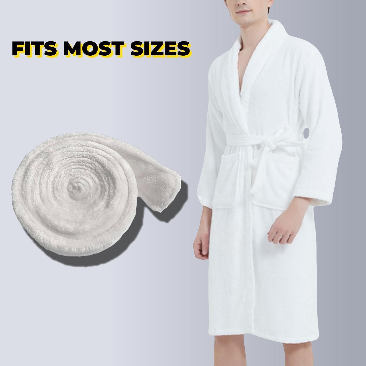 Robe Belt Replacement Pajamas Hotel Bathrobe Tie Waist Belt Soft Plush Flannel, 67 in x 1.6 in image 5
