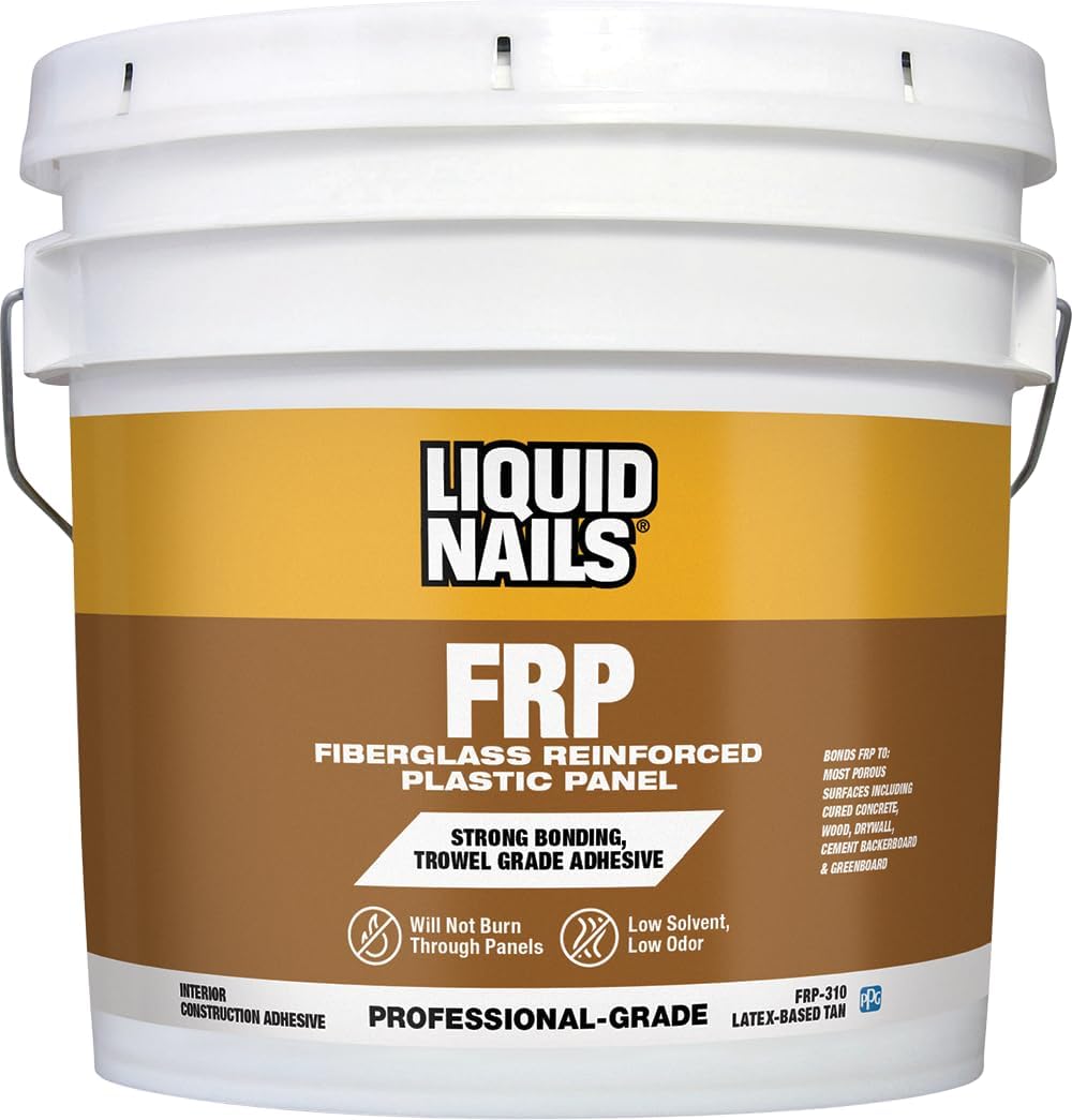 Fiberglass Reinforced Panel Adhesive (FRP-310) 3.5 gal, White, 3.5 gallon
