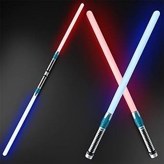 Sugoiti Lightsabers 7 Colors 30.7" Light Sabers 2-in-1 LED Dual Swords Toy with FX Sound Motion Sensitive for Kids Movie F...