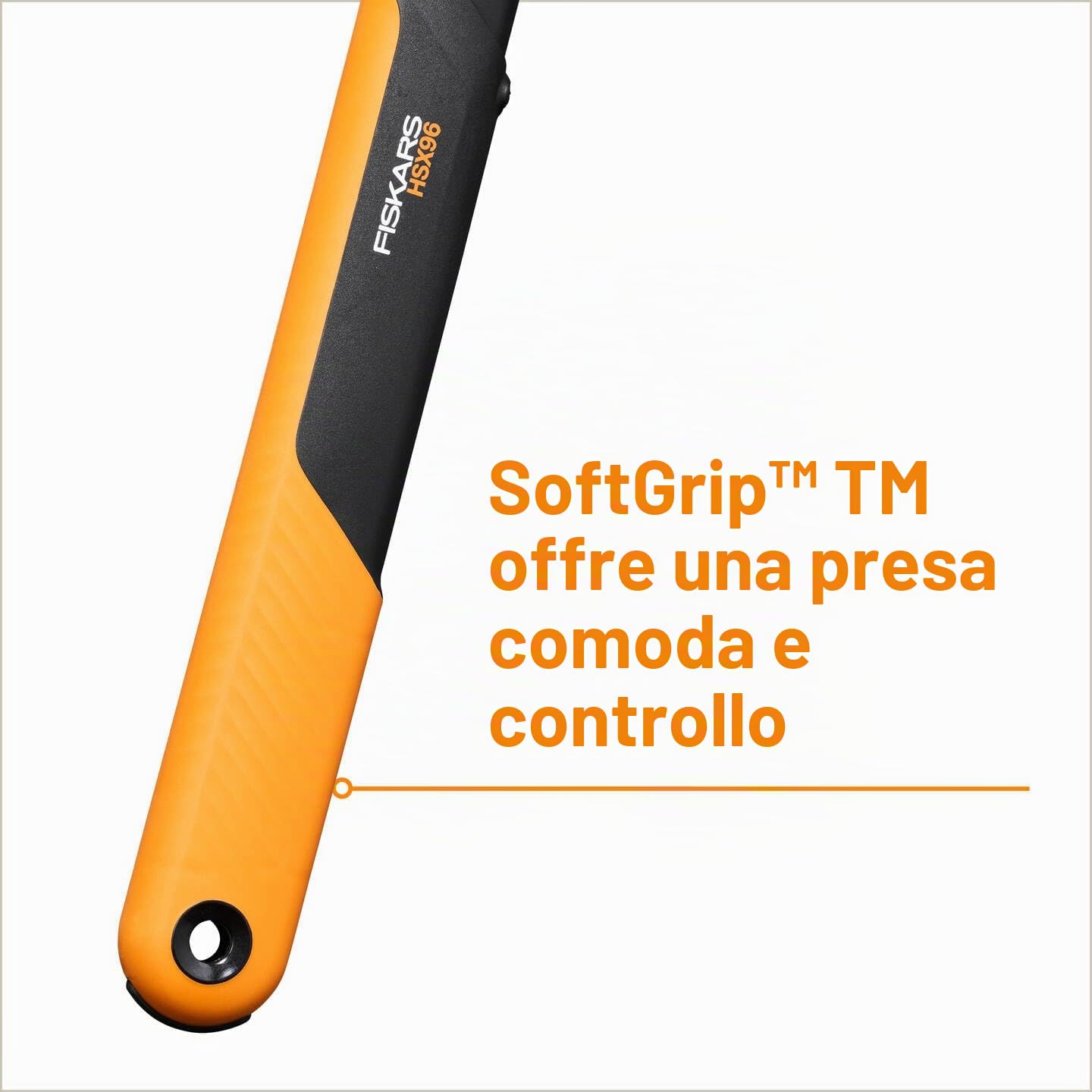 Fiskars X-series DualAction Tagliasiepi HSX96 | Modalità 2 in 1 Per Tagli Rapidi o Potenti, Nero/Arancione, 1080134