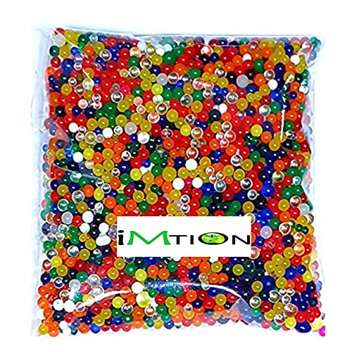 Image of IMTION Combo (1400 Pcs Water Ball + Free 10 Pcs Water Growing Animal) Magic Cristal Decorate Ball Flower Port Decorative Water Jelly for,Decoration Water Beads Ball Water Ball for Kids Playing