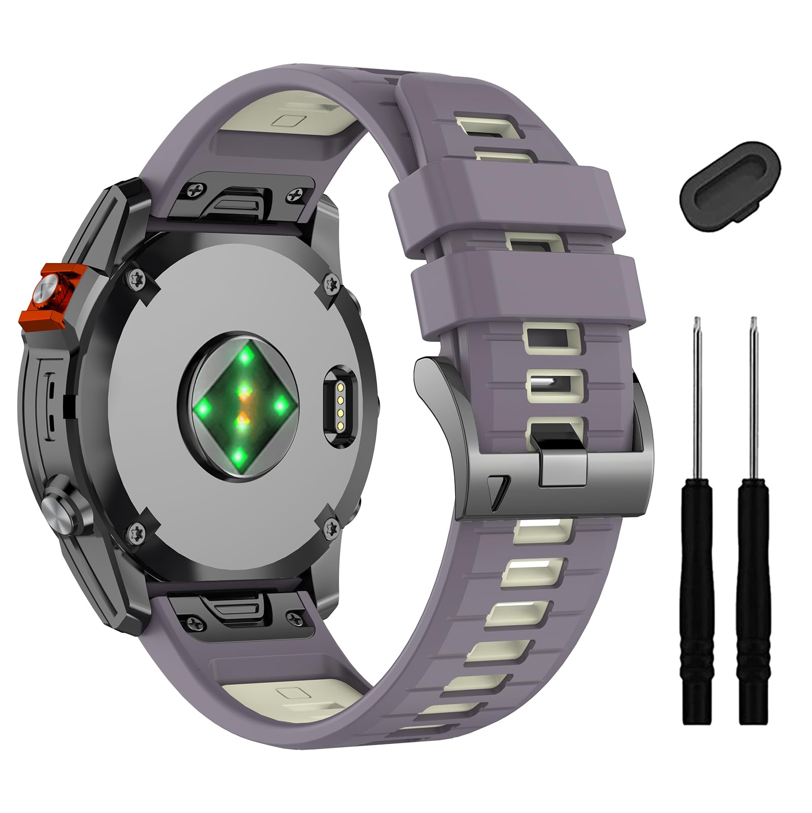 ZPJPPLX 20mm Quick fit band Compatible with Garmin Fenix 8 AMOLED-43MM/7S 6S Pro/7S/6S 5S/5S Plus Watch Band,Soft Silicone Straps for Approach S70 42mm/Descent Mk3 3i 43mm/Mk2S/epix Pro 42MM