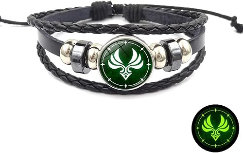 Miniatura 2 de Soyusunny Genshin - Pulsera de impacto con 7 pulseras luminosas de anime accesorios